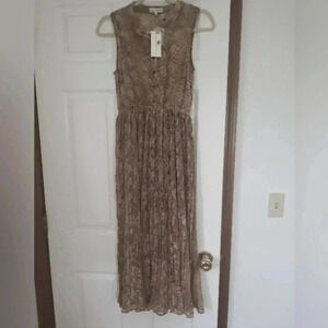 River moon snake print midi dress